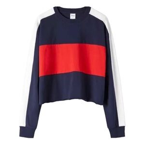 Aritzia TNA Agden Cropped Long Sleeve Top XXS